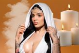Emily Cinnamon tiene el vestido negro con encaje con el que trae de vuelta el estilo romántico