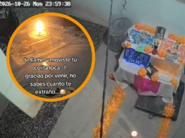 ¡Sí llegaron! Perritos y otras mascotas se manifiestan en sus ofrendas de Día De Muertos; los captan como "fantasmas"