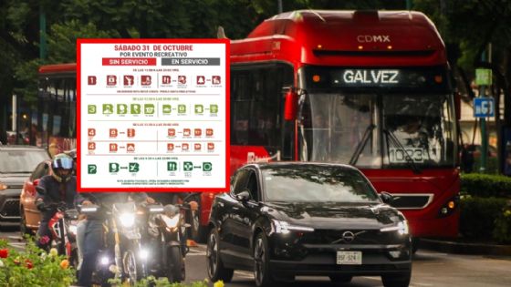 Metrobús CDMX confirma modificación del servicio de las Líneas 1, 3 y 4 para el 31 de octubre | Rutas Alternas
