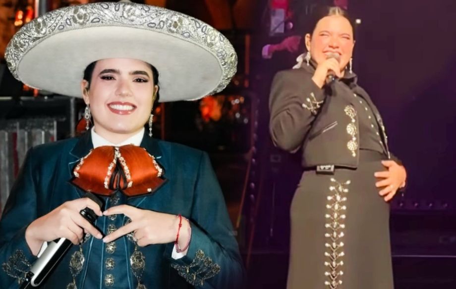 Camila Fernández anuncia su embarazo en pleno concierto mientras canta éxito de su abuelo Vicente Fernández | VIDEO