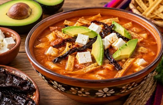 ¿Cómo se prepara la sopa azteca? Prepara esta deliciosa RECETA para subir las defensas y entrar en CALOR por el frío de