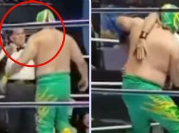 Revelan nuevas imágenes que muestran al Hijo de Fishman atacando en varias ocasiones a “El Búho”, réferi que murió