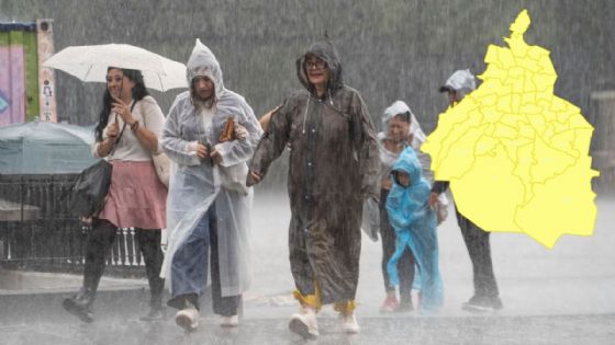 Activan alerta amarilla por lluvias fuertes en las 16 alcaldías de la CDMX