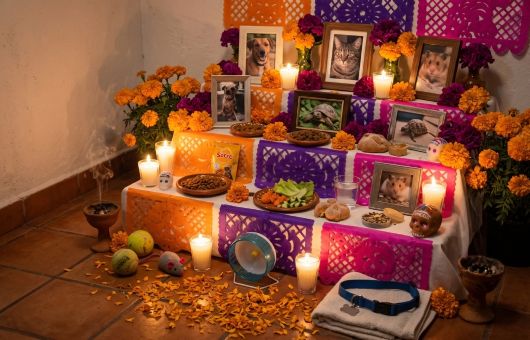 ¿Qué elementos NO pueden faltar en la ofrenda para mascotas en Día de Muertos?
