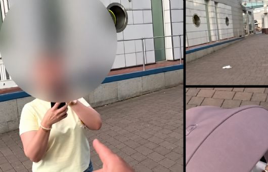VIDEO: Critican a un hombre por cambiarle el pañal a su bebé en vía pública