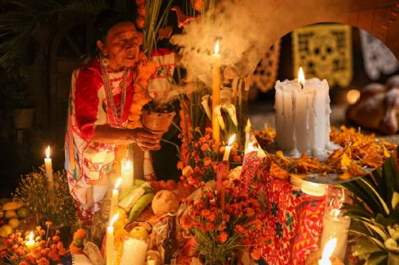 ¿Cuál es el significado espiritual de las VELAS en la ofrenda de Día de Muertos?