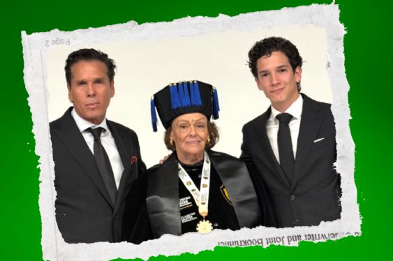 La tía de Roberto Palazuelos recibe doctorado Honoris Causa