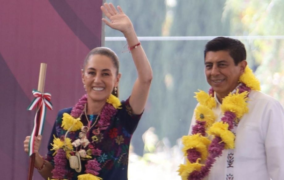 Como gobernador aplicado y cumplido, Salomón Jara Cruz de Oaxaca se ganó el reconocimiento de la Claudia Sheinbaum Pardo