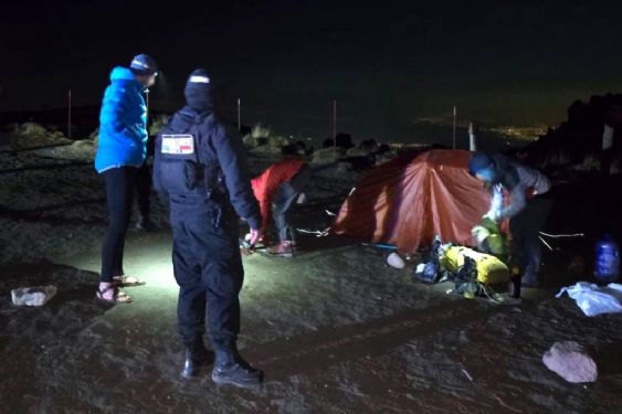 Foto de: Rescatan a turistas estadounidenses de las alturas en montaña del Parque Nacional Iztaccíhuatl - Popocatépetl