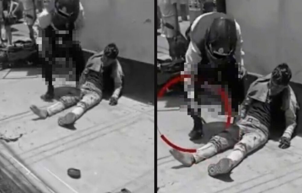 Motociclista que fue atropellado también fue víctima de un asalto mientras estaba en el suelo | VIDEO