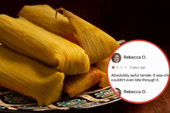 Extranjera se equivoca y se come tamal con todo y hoja: su mala reseña al restaurante se hace viral