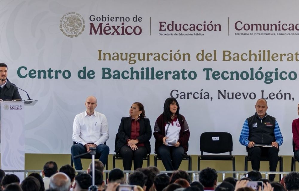 Claudia Sheinbaum y Samuel García fortalecen Educación Media Superior en Nuevo León