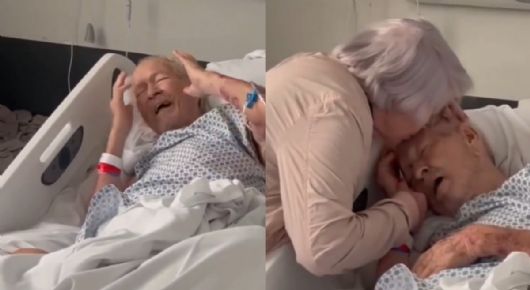 Solo esperó a su esposa: Hombre de 90 años MURIÓ tras ver al amor de su vida por última vez | VIDEO
