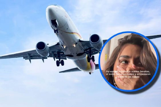 Mujer entra en pánico al ver "humo" saliendo de la cabina del avión, pero se trataba de un fenómeno común