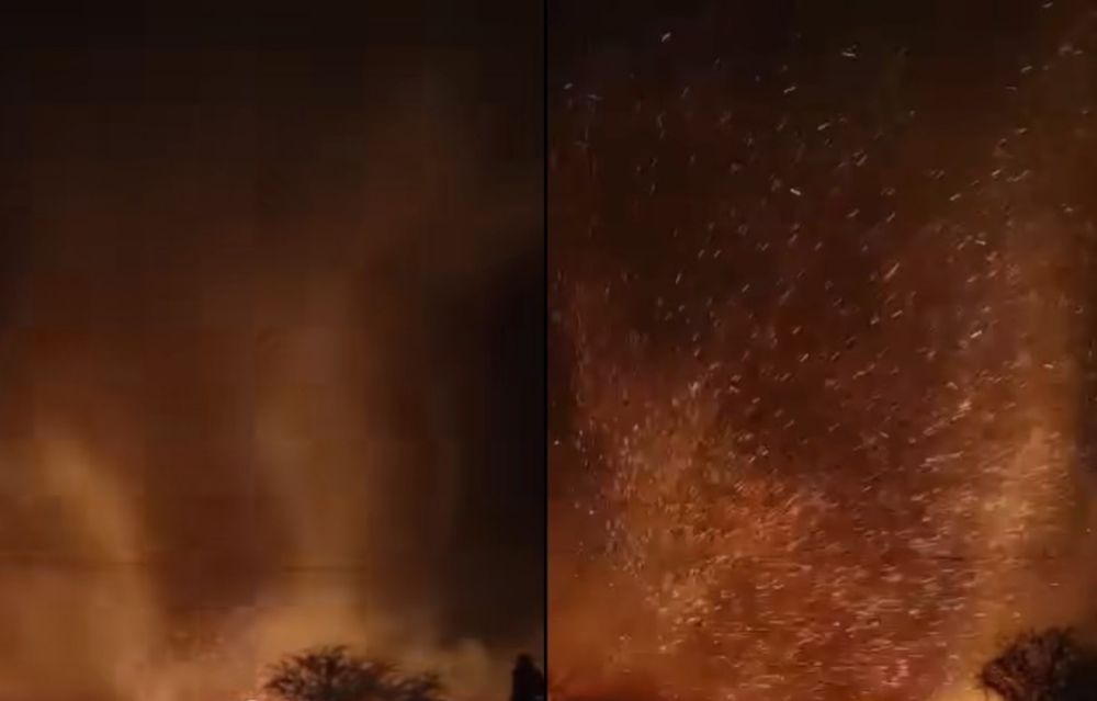 Se registra remolino de fuego en Chiapas | VIDEO