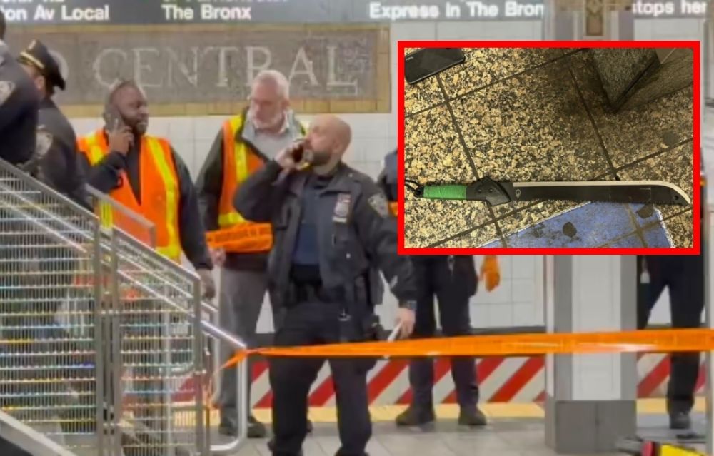 Apuñalamiento masivo en Metro de Nueva York deja 3 muertos; abaten a un hombre que atacaba con machete