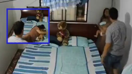 Foto de: “No me pegue más”: golpea a su esposa con su hijo recién nacido en los brazos | IMÁGENES INDIGNANTES