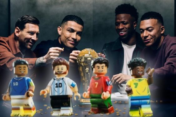 LEGO lanza colección de futbol con Messi, Ronaldo, Mbappé y Vinícius rumbo al Mundial 2026