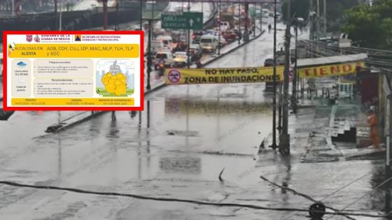 Fuertas lluvias en CDMX: estas son las zonas afectadas por inundaciones HOY 19 de mayo | MAPA