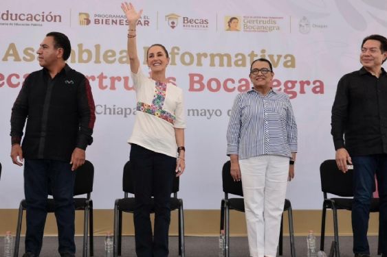 Foto de: Rosa Icela Rodríguez destaca visita de Sheinbaum a Chiapas para presentar Beca Gertrudis Bocanegra a estudiantes