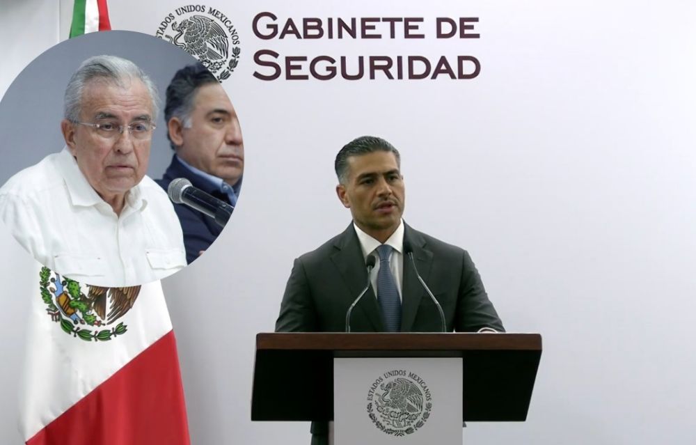 Rocha Moya tiene escolta de la Policía Estatal de Sinaloa, señala Harfuch