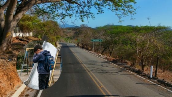 Hallan a 2 hermanitos llorando solos en carretera, sus padres les vendaron los ojos para abandonarlos