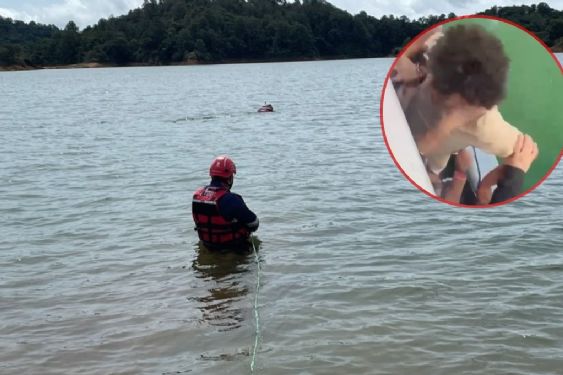 Foto de: Filtran VIDEO donde Alexander Avendaño, hallado muerto en el embalse El Peñol - Guatapé, es agredido: "Él no sabe nadar"