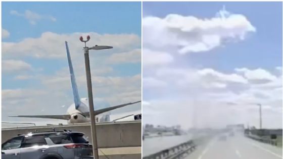 Avión con 221 pasajeros choca contra un camión de pan en plena autopista segundos antes de aterrizar | VIDEO