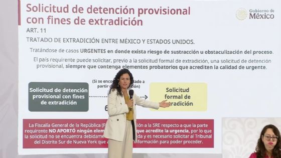 Foto de: Luisa María Alcalde explica que Estados Unidos no aportó pruebas para detener a Rocha Moya