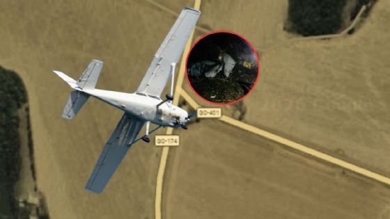 Avioneta cae en picada y se estrella cerca de una carretera; hay personas fallecidas