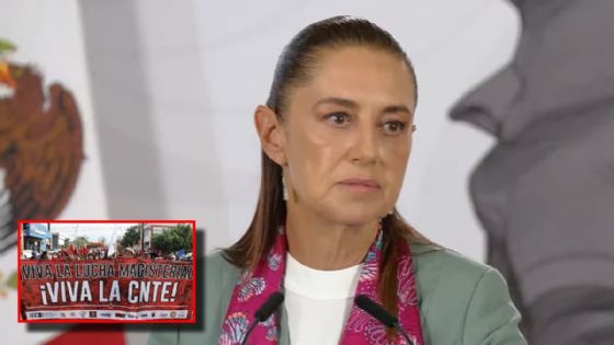Foto de: Sheinbaum descarta reunirse con la CNTE: "Están la Secretaría de Gobernación y la SEP"