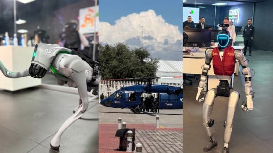 Foto de: Policía mexiquense suma robots con IA, drones y helicóptero Black Hawk a estrategia de seguridad
