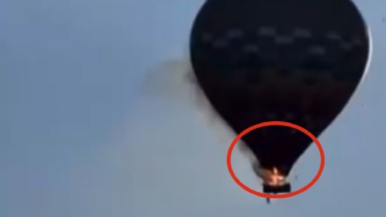 Fuerte incendio consume un globo aerostático con una familia dentro, hay 8 muertos | VIDEO