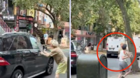 Foto de: Hombre baja de su camioneta para golpear brutalmente a un joven que le pegó a su vehículo con su patineta