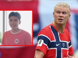 ¿Heredero de Haaland? Captan a Gilberto Mora portando la playera de Noruega | VIDEO