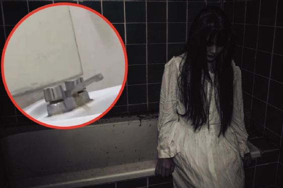 ¿Fantasma en el cine? Joven graba el momento en que una llave del baño se abre sola | VIDEO