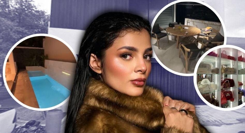Esta es la LUJOSA casa de Karely Ruiz en Nuevo León donde sufrió un intento de robo; con sala de cine, alberca y más