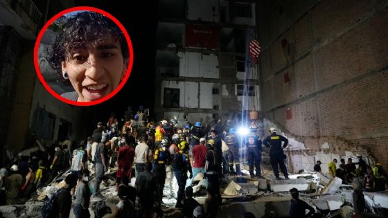 Foto de: Joven casi muere aplastado por un muro en plena transmisión EN VIVO durante terremoto de 7.4 en Colombia | VIDEO