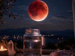 Aprovecha la Luna de Sangre de agosto y haz este ritual de agua lunar para la salud y la renovación