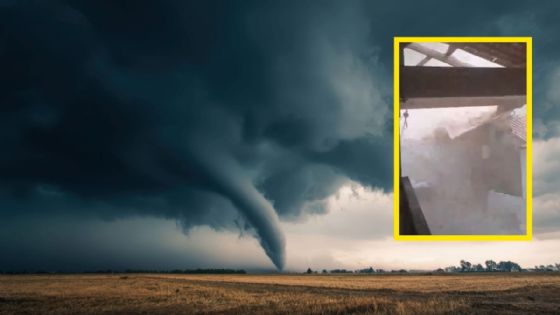 Foto de: Graban impactante momento en que tornado sorprende a franceses en minutos y arrasa con parte de una casa | VIDEO