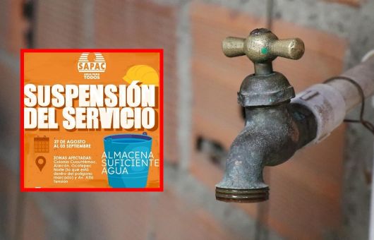 Alertan por megacorte de agua del 27 de agosto al 3 de septiembre | Lista de colonias afectadas