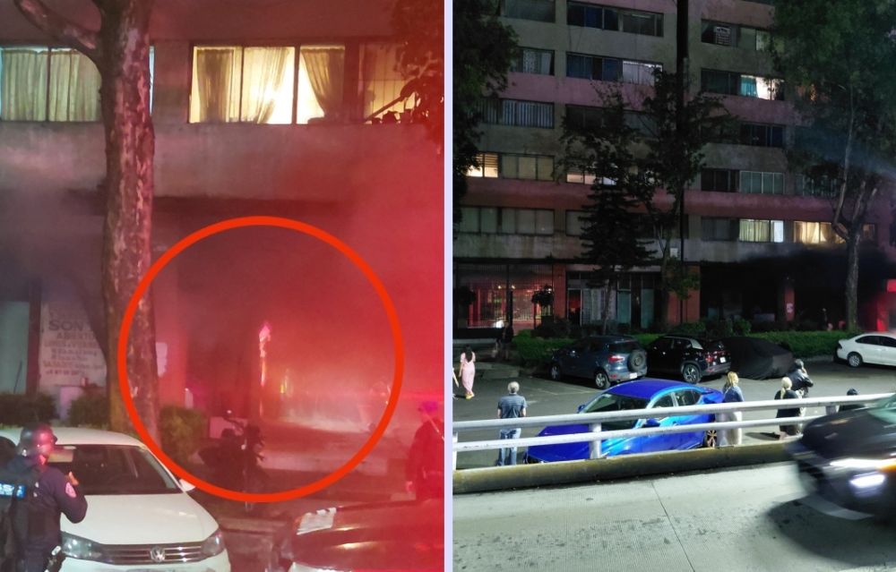 Se registra fuerte incendio en unidad habitacional de Tlatelolco | VIDEO