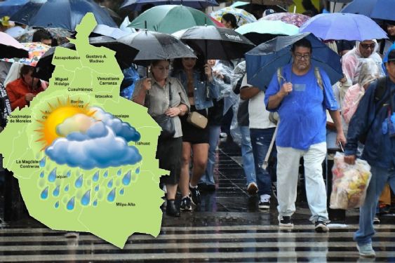 Foto de: ALERTA AMARILLA en 11 alcaldías de CDMX por FUERTES LLUVIAS y granizo este lunes 31 de agosto