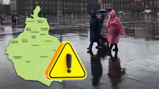 ALERTA AMARILLA en CDMX por granizo y fuertes lluvias la tarde de este jueves 6 de agosto