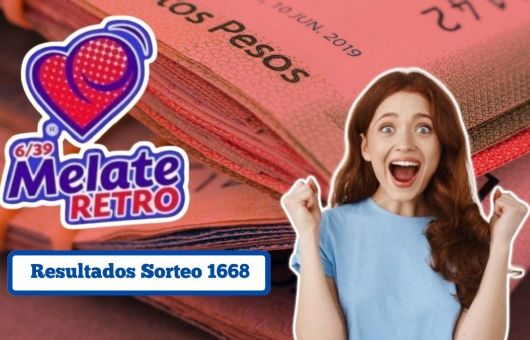 Resultados Melate Retro: números ganadores del sorteo de la Lotería Nacional 1668 este 12 de septiembre del 2026
