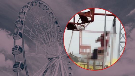 Tragedia en rueda de la fortuna: mujer pierde su cuero cabelludo al quedar atorada en la canastilla | IMÁGENES FUERTES