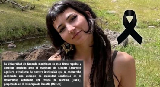Universidad de Granada condena el asesinato de estudiante española en Morelos