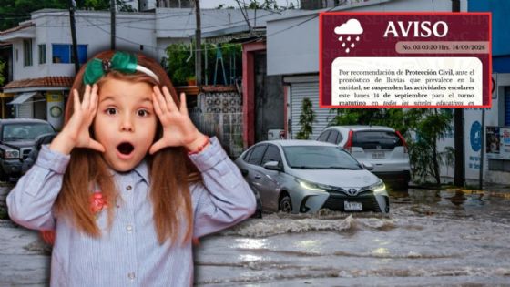 Por fuertes lluvias SUSPENDEN CLASES en todos los niveles educativos hoy lunes 14 de septiembre: ¿en dónde aplica?