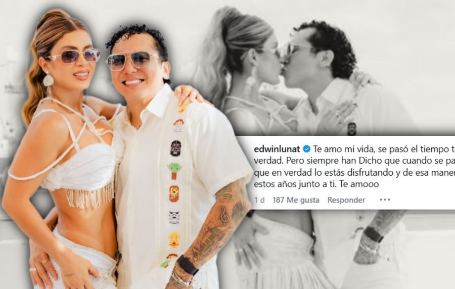 Este fue el último mensaje de AMOR entre Edwin Luna y Kimberly Flores antes de anunciar PAUSA en su relación