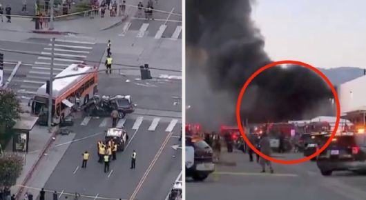 Helicóptero se estrella durante transmisión en vivo; hay tres personas muertas | IMÁGENES FUERTES